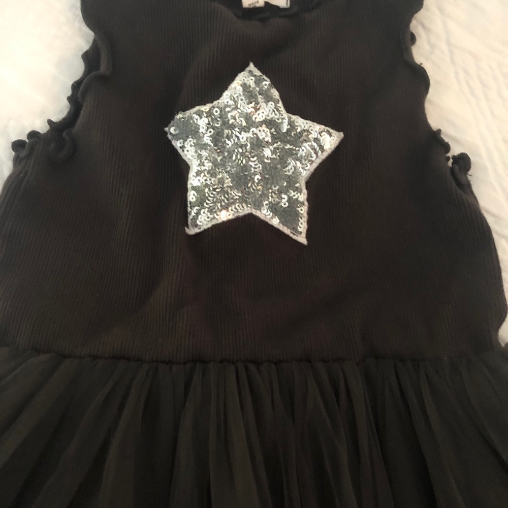 Petite Hailey Girls Gray Tutu Dress Size 5